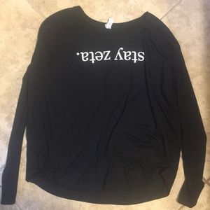 Zeta Tau Alpha long sleeve tee.